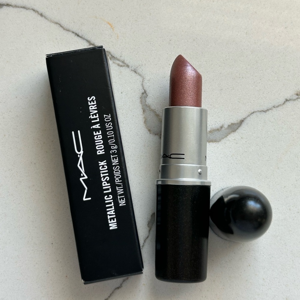 MAC Cosmetics Metallic Lipstick in Shimmery Pale Rose